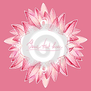 Lotus petals design card