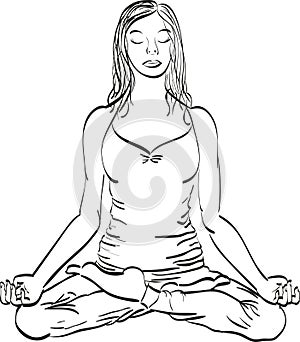 Lotus pose Yoga