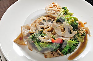 Lotus Root Broccoli