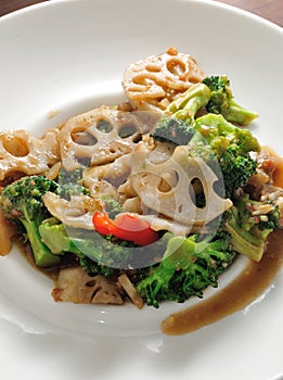 Lotus Root Broccoli