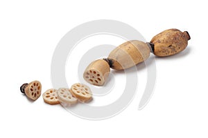 Lotus root and slices