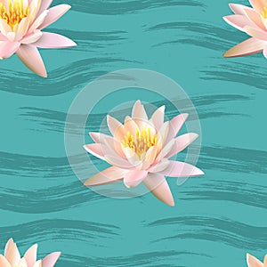 Lotus Seamless pattern