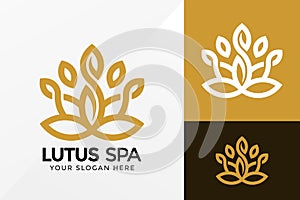 Lotus Spa Logo Design, Brand Identity logos vector, modern logo, Logo Designs Vector Illustration Template