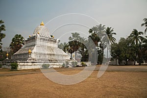 The Lotus Stupa is one of the unique features of Wat Wisounrat is the Watermelon Stupa, known as That Makmo.