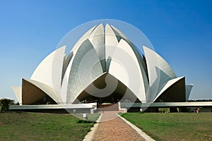 Lotus Temple in Delhi, India photo