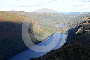 Lough Beagh lake, Mountain View of Glenveagh National Park in Ireland photo
