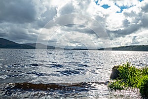 Lough Gill seen from Parke's Castle in County Leitrim, Ireland