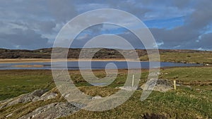 Lough Sheskinmore Nature Reserve between Ardara and Portnoo in Donegal - Ireland