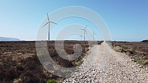 The Loughderryduff windfarm between Ardara and Portnoo in County Donegal - Ireland