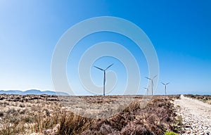 The Loughderryduff windfarm between Ardara and Portnoo in County Donegal - Ireland