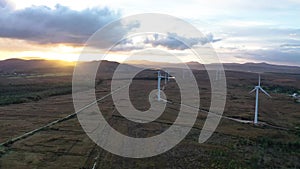 The Loughderryduff windfarm is producing between Ardara and Portnoo in County Donegal.