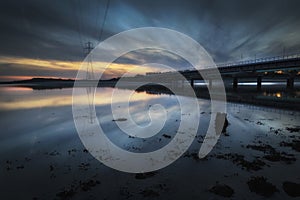 Loughor estuary rail bridge