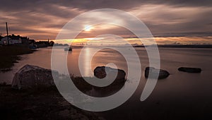 Loughor estuary sunset