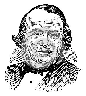 Louis Agassiz, vintage illustration