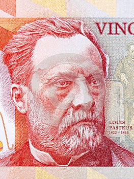 Louis Pasteur a portrait from money