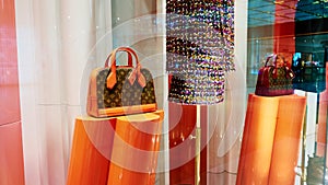 Louis Vuitton bag store shop window