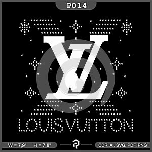 LOUIS VUITTON rhinestones Pattern.