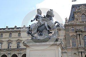 Louis XIV on a horse photo