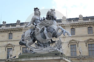 Louis XIV on a horse photo