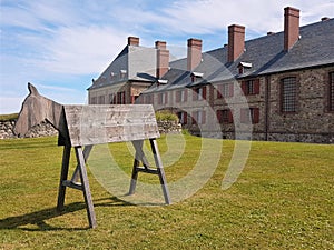 Louisbourg Horse - Cape Breton - Canada photo