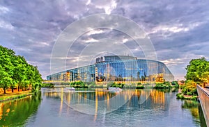 Louise Weiss building of European Parliament in Strasbourg, France