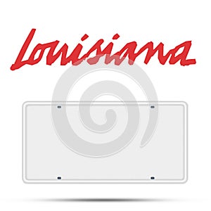 Louisiana License Plate Design