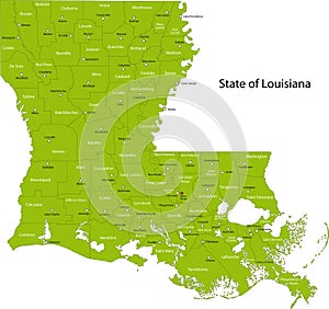 Louisiana map