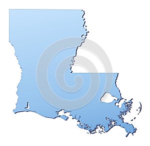 Louisiana(USA) map