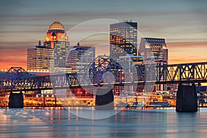 Louisville, Kentucky, USA Skyline on the River