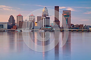 Louisville, Kentucky, USA at spring morning.