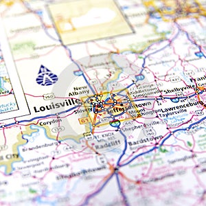 Louisville map photo