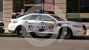 Louisville Police Car in the city - LOUISVILLE, UNITED STATES - JUNE 14, 2019