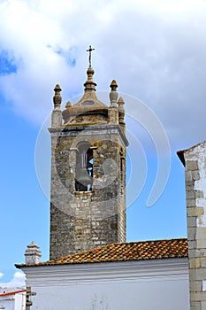 Loule historical Igreja Matriz de Loule ou Igreja de Sao Clemente church bell tower