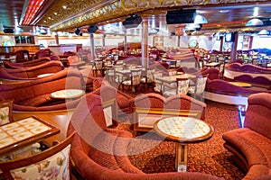 Lounge in the cruise ship