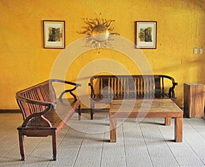 Lounge Table with Long Chairs