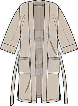 LOUNGE WEAR DRESSING GOWN AND ROBE COAT FOR UNISEX WEAR