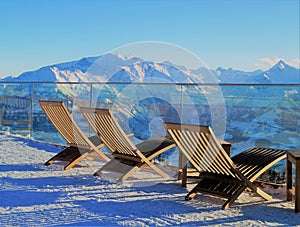 Lounging in the Alps