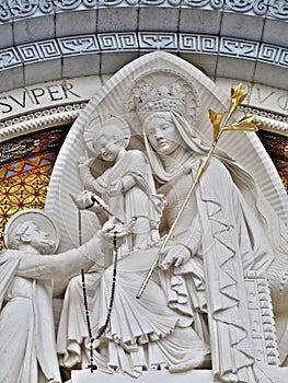 Lourdes Basilica entrance