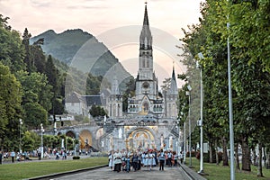 Lourdes candle procession