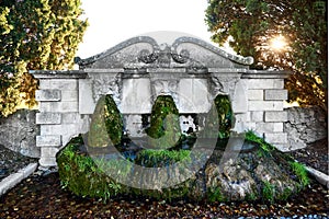 Lourmarin fountain. France