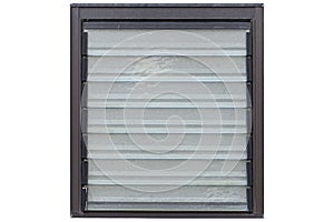 Louver window glass isolated