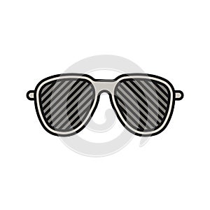 Louvered sunglasses color icon photo