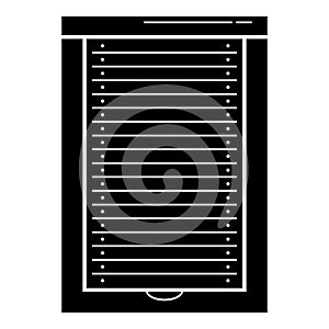 Louvers icon, simple style