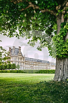 Louvre palace at spring. Paris, France