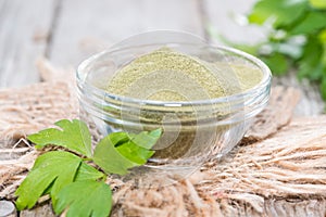 Lovage Powder in a bowl