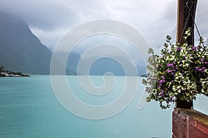 Lovatnet lake in Western Norway