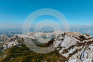 Lovchen National Park. View from the mountain