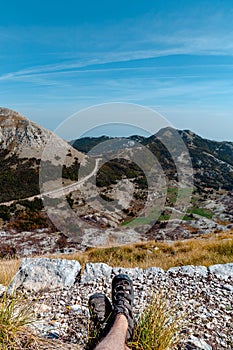 Lovchen National Park. View from the mountain