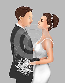 Love affection and marriage, bride and groom, bride, bridegroom, bride and groom, bride, bridegroom, greeting, greeting card, invi