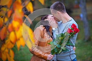 Love and affection between a young couple